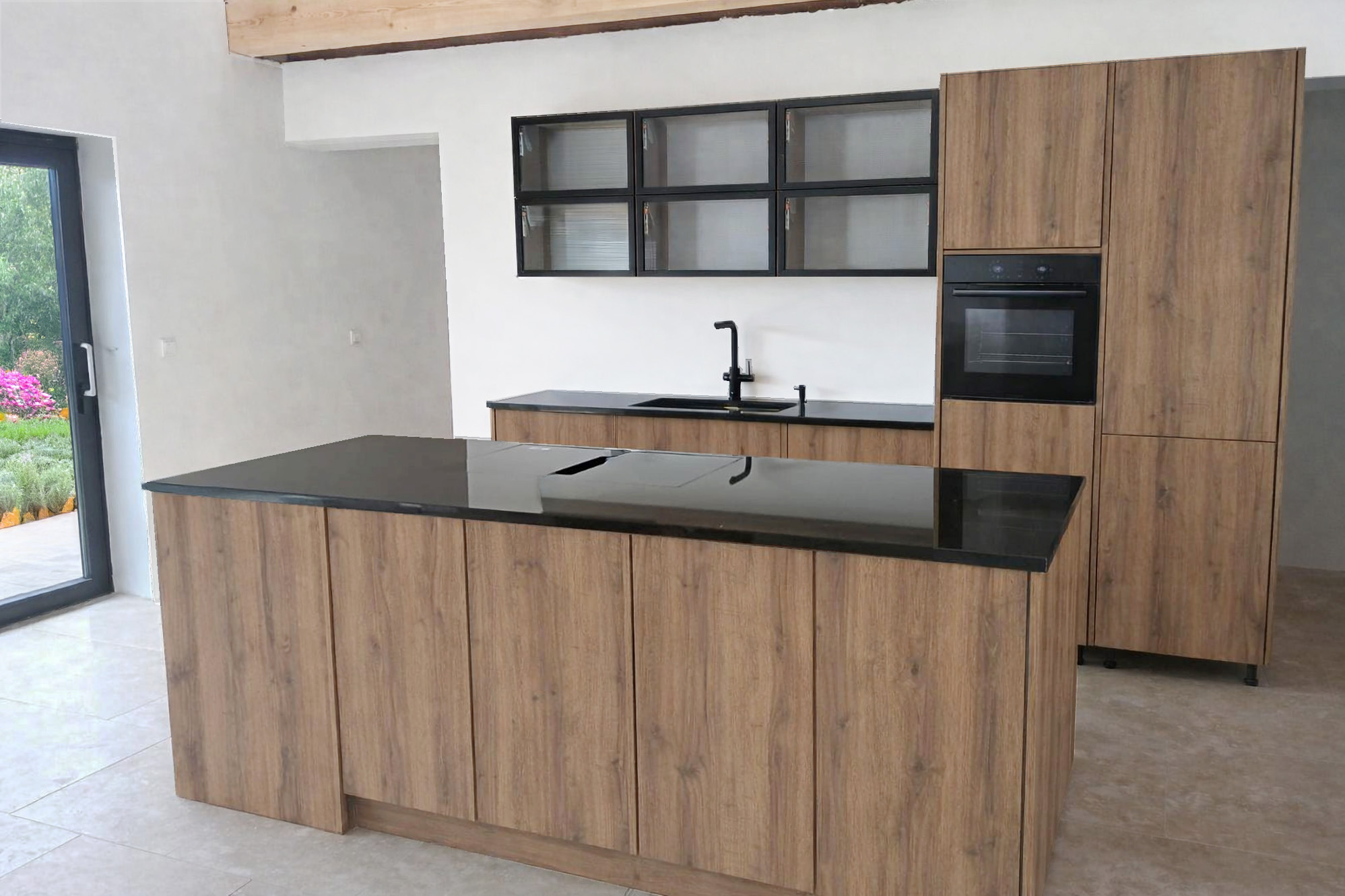 Realizace kuchyňské desky ze žuly Star Galaxy