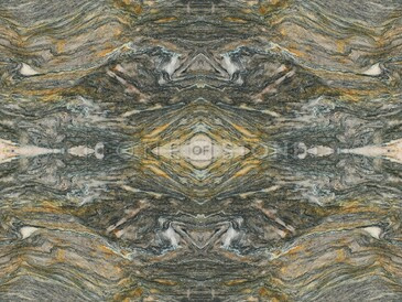 Technika bookmatch umožňuje kvarcitu Santorini díky své výrazné charakteristické šedo modré kresbě, vytvořit originální vzory