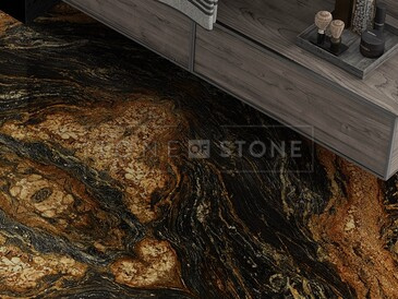 Deska přírodního kamene Magma Gold. Zakázkové kamenictví TONE OF STONE.