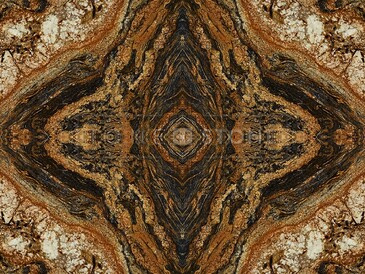 Bookmatch nebo takzvaná skladba do knihy přírodního kamene Magma Gold. Zakázkové kamenictví TONE OF STONE.