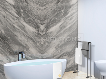 Šedý mramor BARDIGLIO NUVOLATO má velmi elegantní  vzhled a velmi široké možnosti použití. Vhodný je např. pro obklady, dlažby, výrobu stolových desek nebo parapety. Zakázkové kamenictví TONE OF STONE