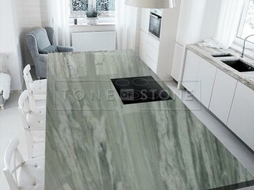 Kvarcit Tiffany - velmi oblíbený přírodní kámen z Brazílie, vhodný pro výrobu parapetů, koupelnových a kuchyňských desek, obkladů, dlažeb, kamenných stolů a dalších produktů z přírodního kamene. Kamenictví TONE OF STONE  