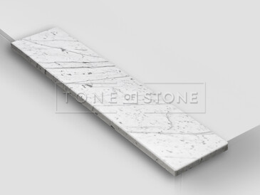 Mramor STATUARIETTO LESK - velmi žádaný bílý přírodní kámen s jemnou šedou kresbou. Používá se pro výrobu interiérových i exteriérových parapetů.