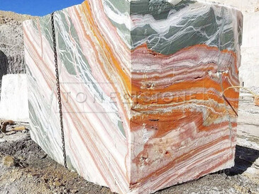 Onyx Van Gogh - velkoformátová deska přírodního kamene, vhodná pro podsvícení. Zakázkové kamenictví TONE OF STONE.