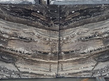 Arabescato Grigio - skladba desek do knihy, tzv. bookmatch