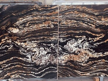 Bookmatch přírodního kamene Black Fusion. Zakázkové kamenictví TONE OF STONE. Bookmatch přírodního kamene Black Fusion. Zakázkové kamenictví TONE OF STONE.