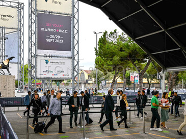 Návštěva Marmomacu 2023. Autor fotografie - zakázkové kamenictví TONE OF STONE.