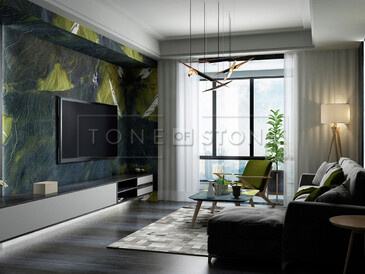 Inspirujte se: Přírodní kámen Avocatus v interiéru: vhodný pro obklad stěn, konferenční stolek nebo jako kuchyňská pracovní deska. Zakázkové kamenictví TONE OF STONE.