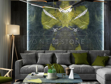 Inspirujte se: Přírodní kámen Avocatus v interiéru: vhodný pro obklad stěn, konferenční stolek nebo jako kuchyňská pracovní deska. Zakázkové kamenictví TONE OF STONE.