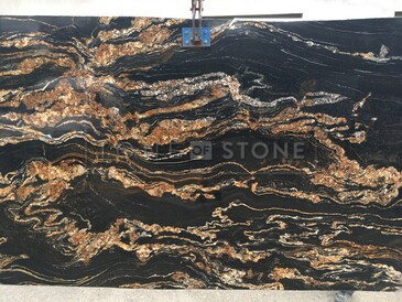 Deska přírodního kamene Black Fusion. Zakázkové kamenictví TONE OF STONE.