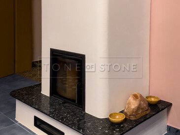 Krb s obložením přírodního kamene. Zakázkové kamenictví TONE OF STONE. Krb s obložením přírodního kamene. Zakázkové kamenictví TONE OF STONE.