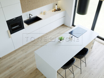 Inspirujte se - kuchyňská pracovní deska Technistone Starlight Silver