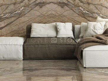 Obklad přírodním kamenem Eldorado v moderním interiéru. Obklad přírodním kamenem Eldorado v moderním interiéru.