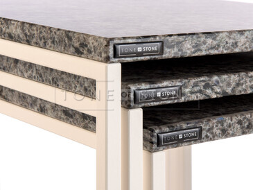 Set konferenčních stolků žuly Blue Eyes