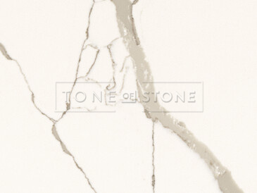 Vzor na kamenné desce z umělého kamene Technistone Crystal Calacatta Silva