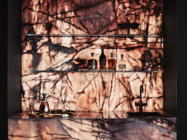 Inspirujte se: Podsvícený přírodní kámen Cosmopolitan. Inspirujte se: Podsvícený přírodní kámen Cosmopolitan.