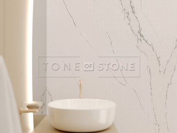 Obklad z umělého kamene Technistone Calacatta Serchio Obklad z umělého kamene Technistone Calacatta Serchio