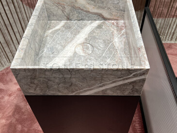 Mramorové umyvadlo z přírodního kamene Fior di Pesco Mramorové umyvadlo z přírodního kamene Fior di Pesco