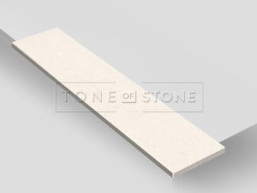 Vizualizace bílého kamenného parapetu z umělého kamene Technistone Mistral White