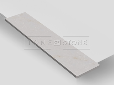 Vizualizace světlého parapetu z umělého kamene Technistone Elysian Gold