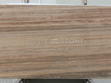 Travertinová deska krémového přírodního kamene Travertino Striato