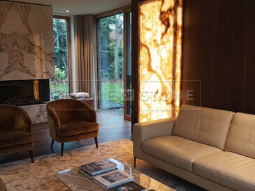 Designový onyxový obklad z přírodního kamene Onyx Miele - vizualizace Designový onyxový obklad z přírodního kamene Onyx Miele - vizualizace