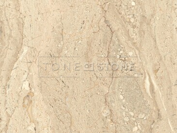 Mramor DAINO - přírodní kámen původem z Itálie. Dominantní béžovou barvu doplňují šedé a hnědé tóny. Tento mramor je vhodný pro výrobu parapetů, stolových desek, obklady stěn a krbů, obložení schodišť, koupelnových a kuchyňských desek a další designové produkty. Skladem v kamenictví TONE OF STONE.