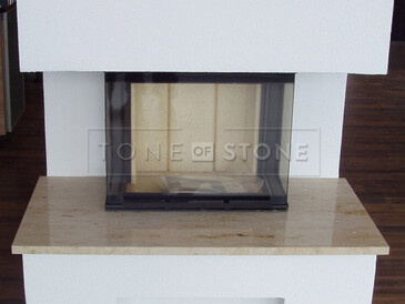 Žulové obložení krbu. Zakázková výroba kamenictví TONE OF STONE. Žulové obložení krbu. Zakázková výroba kamenictví TONE OF STONE.