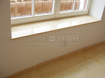 Přírodní kámen zajistí luxusní vzhled vašeho interiéru, vnitřní parapet z mramoru, výroba na zakázku TONE OF STONE