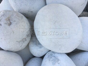 Velké dekorační bílé okrasné valouny