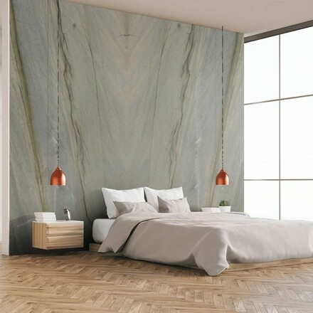 Obklad z velkoform&aacute;tov&eacute;ho př&iacute;rodn&iacute;ho kamene - kvarcit MERIDIAN BLUE, vizualizace.