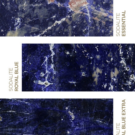 Exkluzivn&iacute; brazilsk&aacute; žula SODALITE je k dispozici v proveden&iacute;ch ESSENTIAL, ROYAL BLUE a ROYAL BLUE EXTRA. 