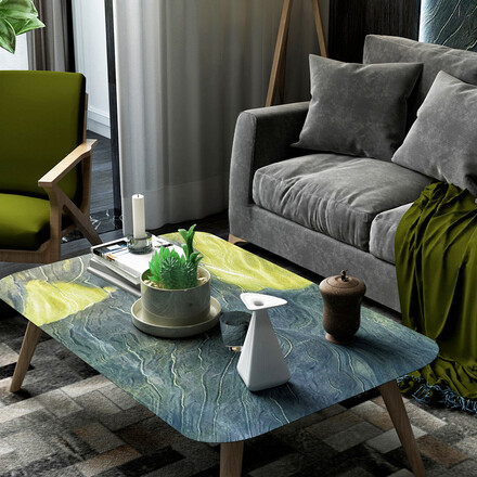 Inspirujte se: Přírodní kámen Avocatus v interiéru: vhodný pro obklad stěn, konferenční stolek nebo jako kuchyňská pracovní deska. Zakázkové kamenictví TONE OF STONE.