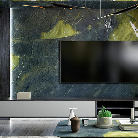 Inspirujte se: Přírodní kámen Avocatus v interiéru: vhodný pro obklad stěn, konferenční stolek nebo jako kuchyňská pracovní deska. Zakázkové kamenictví TONE OF STONE.