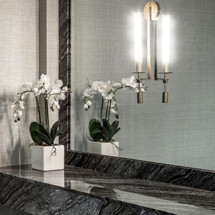 Praktický designový výklenek z kamene Silver Wave. Zakázkové kamenictví TONE OF STONE.