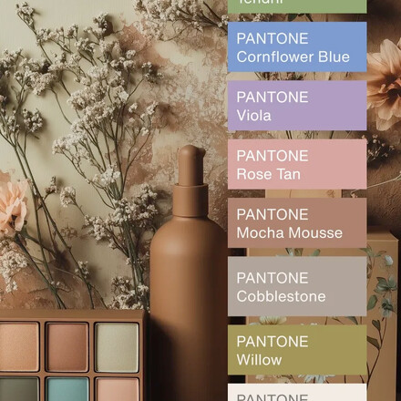 Firma Pantone představila barevnou paletu pro rok 2025 v čele s odstínem PANTONE 17-1230 Mocha Mousse.