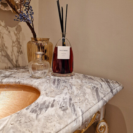 Koupelnová deska z přírodního mramoru Bardiglio Nuvolato