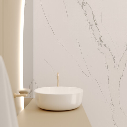 Obklad z umělého kamene Technistone Calacatta Serchio 