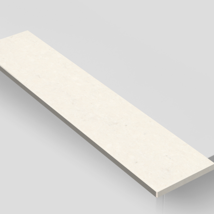 Vizualizace bílého kamenného parapetu z umělého kamene Technistone Mistral White