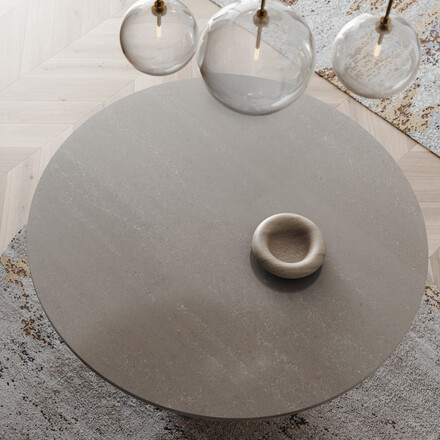 Kamenný stůl z umělého kamene Technistone Duna Beige v šedo béžovém zbarvení