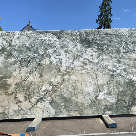 Šedá kamenná deska přírodního kvarcitu Acquabella Verde Šedá kamenná deska přírodního kvarcitu Acquabella Verde