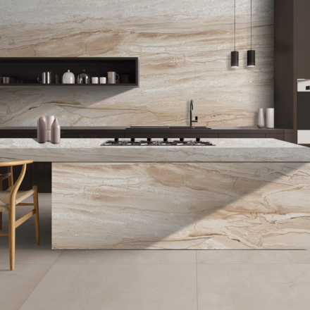 Mramor DAINO - př&iacute;rodn&iacute; k&aacute;men původem z It&aacute;lie. Dominantn&iacute; b&eacute;žovou barvu doplňuj&iacute; &scaron;ed&eacute; a hněd&eacute; t&oacute;ny. Tento mramor je vhodn&yacute; pro v&yacute;robu parapetů, stolov&yacute;ch desek, obklady stěn a krbů, obložen&iacute; schodi&scaron;ť, koupelnov&yacute;ch a kuchyňsk&yacute;ch desek a dal&scaron;&iacute; designov&eacute; produkty. Skladem v kamenictv&iacute; TONE OF STONE.