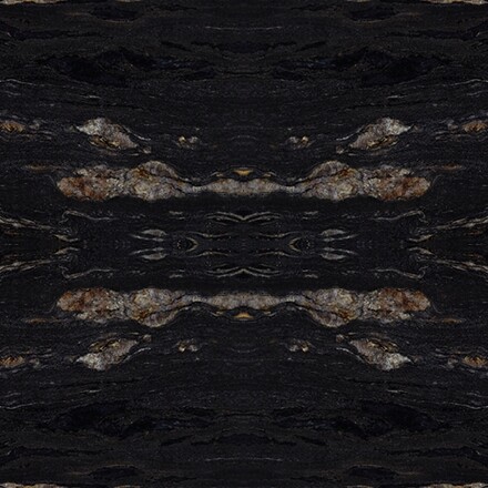 Žula COSMIC BLACK, elegantní kresba kombinující černou a hnědou barvu, přírodní kámen z Brazílie, kamenictví TONE OF STONE