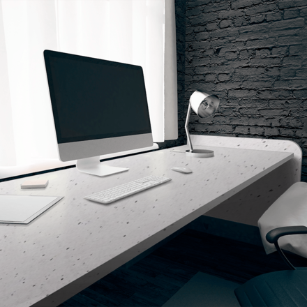 Kamenný stůl z bílé žuly Perfect White - vizualizace Kamenný stůl z bílé žuly Perfect White - vizualizace