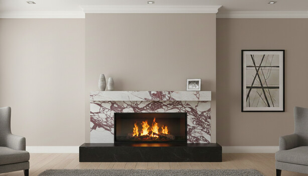 Moderní obložení krbu přírodním kamenem: Travertin, žula, onyx nebo mramor?