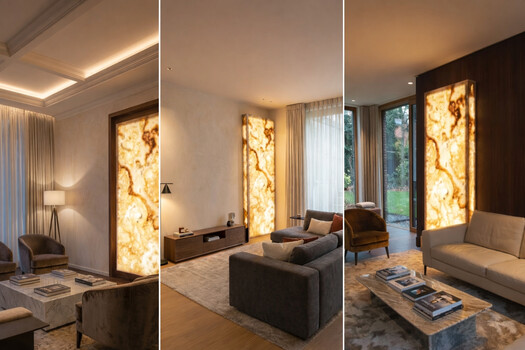 Realizace prosvíceného onyxového obkladu do interiéru