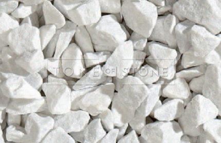 Bílá kamenná drť Bianco Carrara