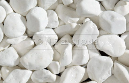 Sněhobílé mramorové kamínky Thasos White 