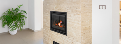 Kamenné obklady krbů